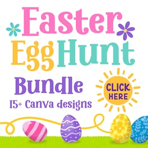 Colorful Easter Egg Hunt Bundle Easter Egg Hunt Flyer Easter Egg Hunt Flyer Easter Egg Hunt School Easter Egg Hunt Church Easter Egg Hunt