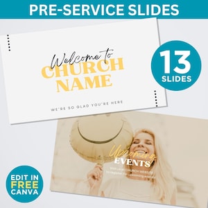 Church Pre-Service Slides, Church Announcement Slides, Announcement Slides, Church Slides, Church PowerPoint, Church Presentation, Worship