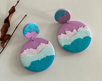 Multicolor Polymer Clay Earring / Cute Beautiful Earring / Pastel Pretty Earring / Colourful Trendy Earring