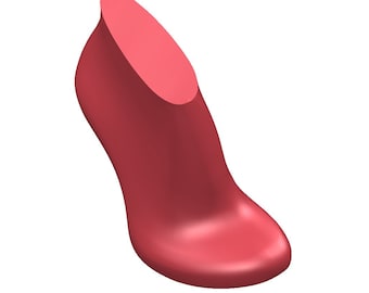 digital 3d model high heel  personal woman shoe last extra wide elegant comfort