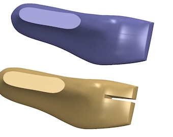 digital 3d model fashion footwear last square toe extra high heel size 38