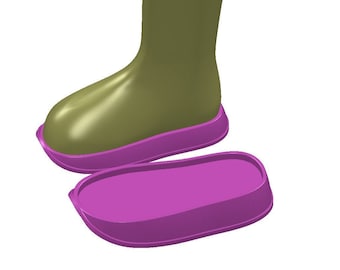 digital 3d model  doll  shoe last sole stl shoemaking