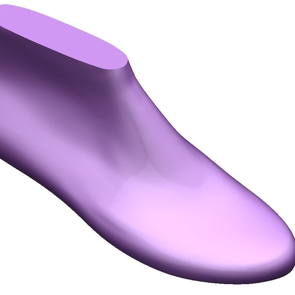 digital 3d model  shoe  last   ballerina flat smart toe