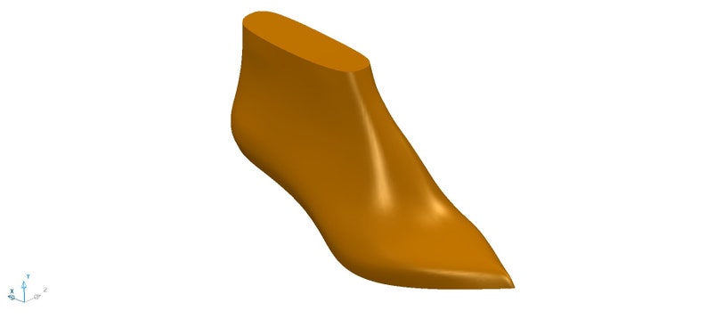 digital 3d model of the pointed toe woman shoe last elegant boots booties ankle-boots image 1