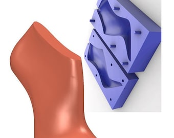 modèle numérique 3D moulage moule bout pointu forme de talon haut forme de chaussure femme