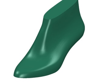 modèle numérique 3d de la chaussure hauteur du dernier talon 7 cm bottes à lacets bottines