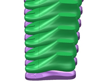 projet numérique 3D forme de chaussure ergonomique modèle de semelle d'orthèse assise plantaire anatomique toutes les tailles