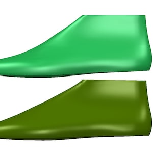 digital 3d model  sneakers shoe last any size two shapes