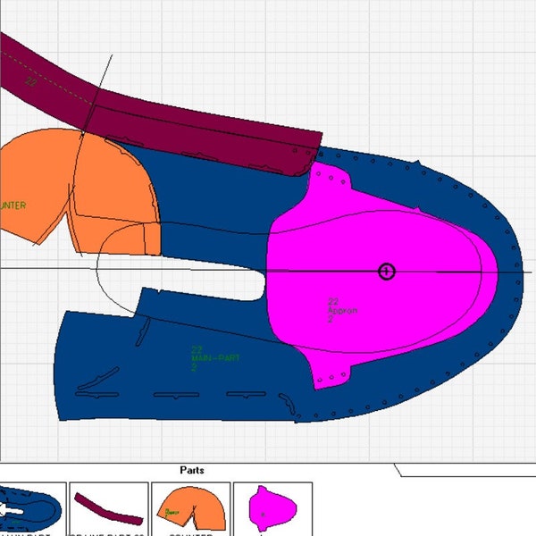 digital  pattern PDF DXF children moccasin shoes all sizes