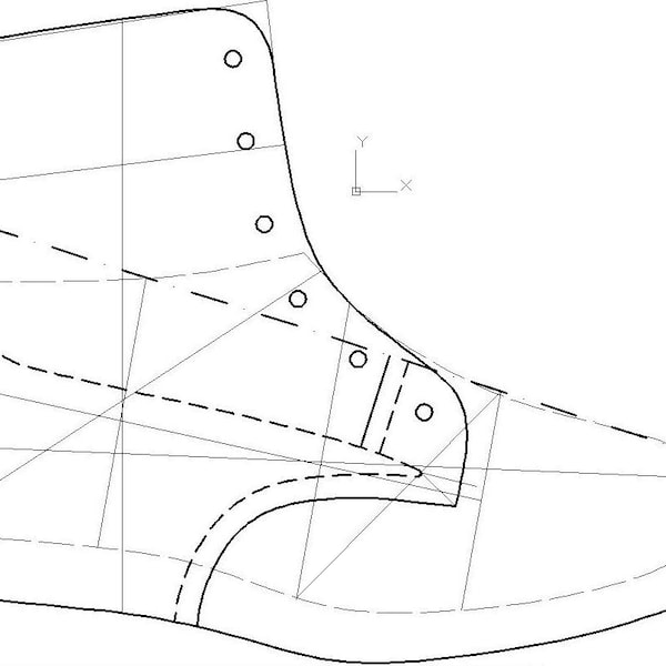 digital Shoes patterns lace up boots PDF all sizes comfortable stylish footwear design