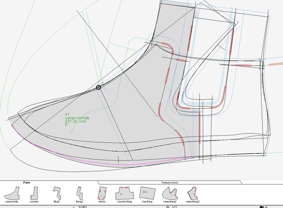 blank for making Chelsea style shoes \u0421omponents for the manufacture of shoes men/'s CHELSEA
