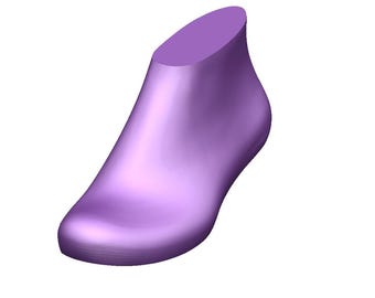 personal digital 3d model men shoe last  shoes boots chelsea