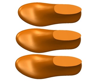 Modèle numérique 3D forme de chaussure extra large hauteur du talon 3 cm bottes fabrication de baskets