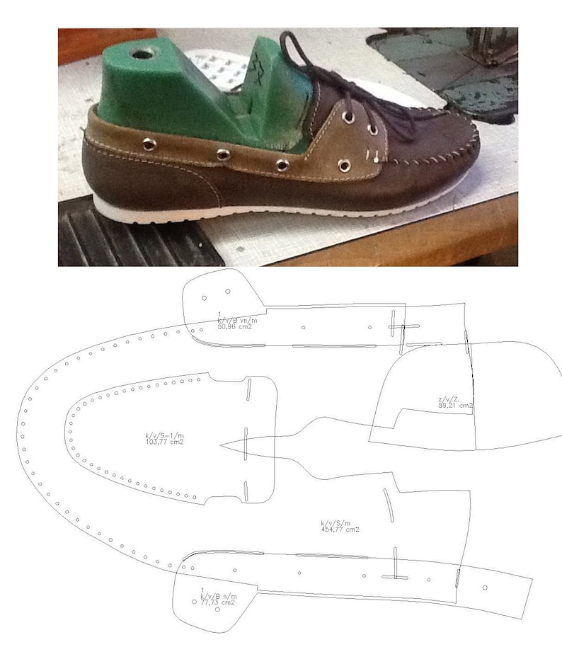 Digital 2d Pattern PDF Deck Shoes Topsider Women Moccasins All - Etsy