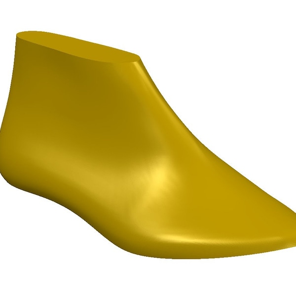 digital 3d model women  shoe last low heel ballerina loafer oxford shoes