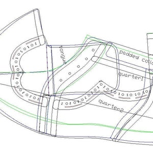 digital pattern  woman chukka boots all sizes