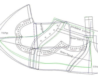digital pattern  woman chukka boots all sizes
