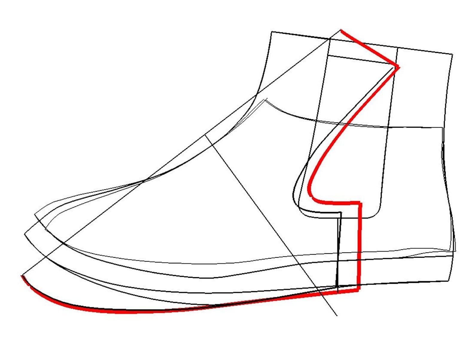 Boot 2d Pattern Digital 2d Pattern PDF Chelsea Boots Men 39,40,41,42,43,44,45,46 Sizes ...