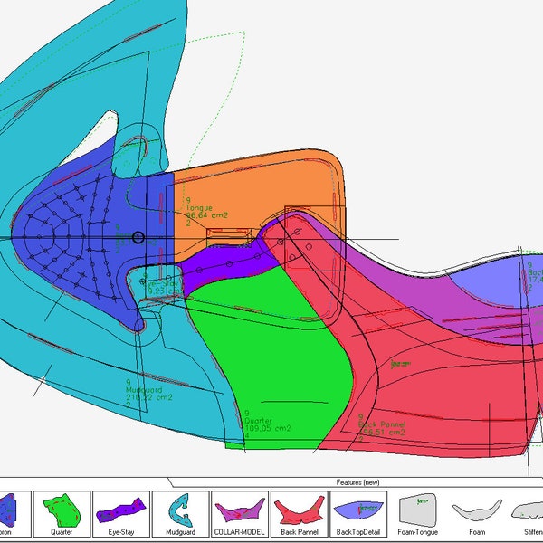 digitale PDF-patroon sneakers veterschoenen variëren in alle 9 maten