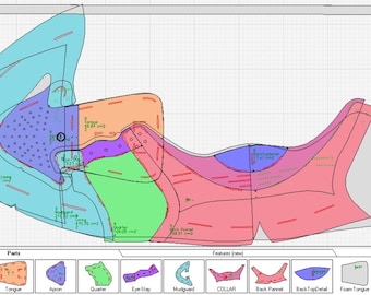 digital PDF DXF pattern sneakers  lace-up  low top shoes any size printable A4
