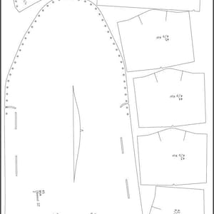 Peut inclure: Patron de maroquinerie pour un sac avec plusieurs pi&egrave;ces. Le patron comprend des instructions pour couper et coudre les pi&egrave;ces ensemble. Le patron est &eacute;tiquet&eacute; avec des mesures en pouces.