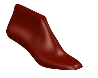 digital 3d model square toe women elegant shoe last pump shoes
