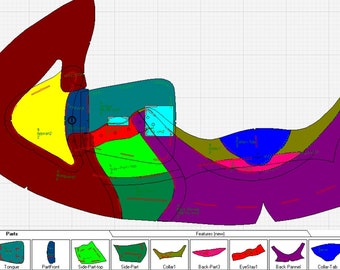 digital PDF DXF pattern sneakers low top lace-up  shoes all sizes