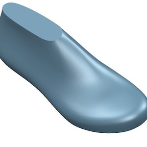 digital 3d models size range  comfy shoe last two forms, sizes 6-9, lace-up shoes, sneakers, slippers, boots, pump shoes
