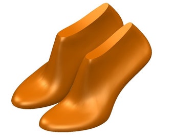 digital 3d model high heel  personal woman shoe last