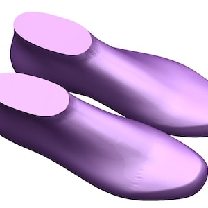 personal digital 3d model  sport style shoe last lace-up shoes sneakers orthotic