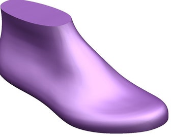 digital 3d model men universal shoe last lace-up shoes boots derby chelsea loafer 42, 44