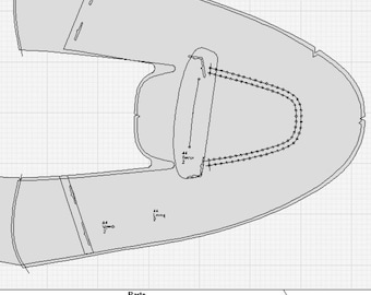 digitales persönliches PDF DXF Schnittmuster Loafer Schuhe Schuhmacherkunst 44 Gr. 44