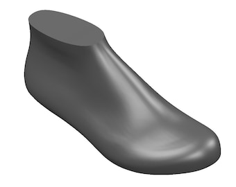 modèle numérique 3D forme chaussures élégantes et confortables pour hommes