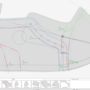 digitale pdf-sneakers met veters, assortiment 8 maten