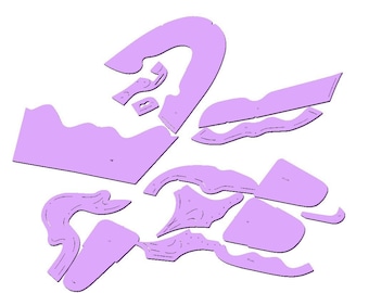 zapatillas de marca de proyecto digital patrón 3d para impresión 3D tallas 40, 38