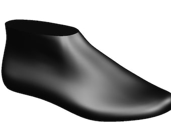 digital 3d models  comfort shoe last, sizes 37, 40, lace-up shoes, sneakers, moccasins