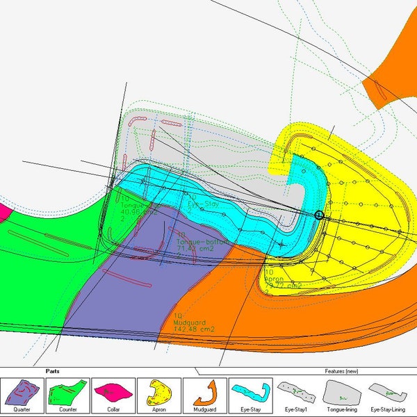 digitale pdf dxf-patroon sneakers lage veterschoenen alle maten strobel lasting