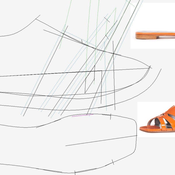 digital pattern lady low-heeled sandals mule shoes   size range  38 39 40 41 42 43