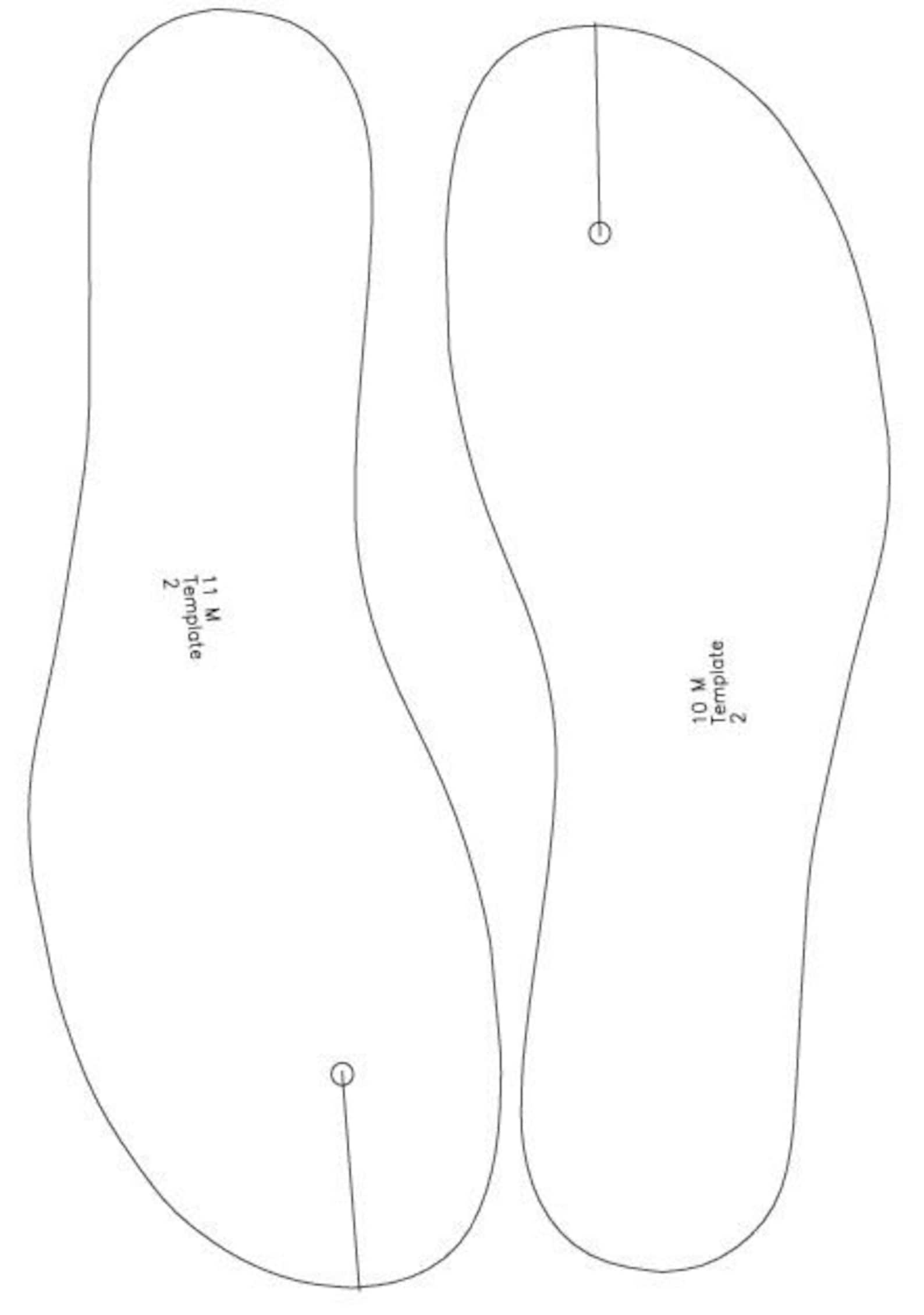 Digital 2d Pattern PDF DXF Men Sandals All Sizes - Etsy