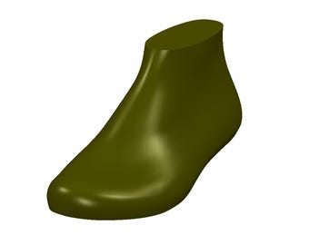 digital 3d model shoe  last  comfort hiking boots