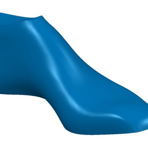 Modelo 3D digital elegante para zapatos de hombre, horma STL, mocasín Derby Oxford con punta cuadrada