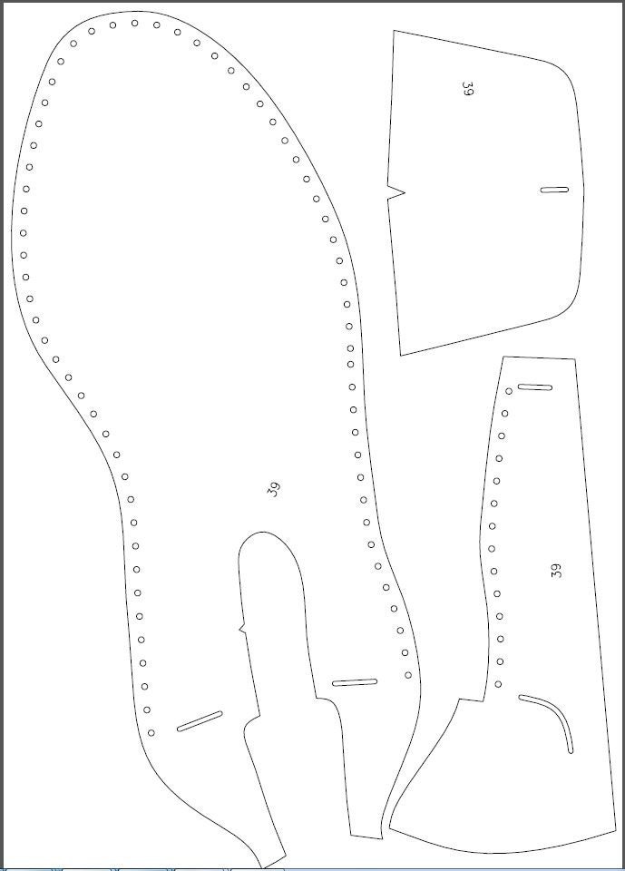 Digital 2d Pattern PDF Original Moccasin Shoes Women All Sizes - Etsy