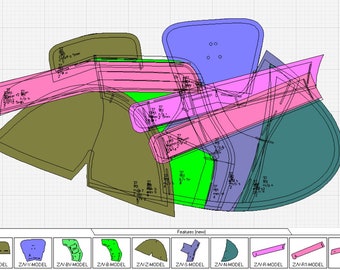 digital boots pattern shoe making PDF DXF  women all sizes  boots velcro