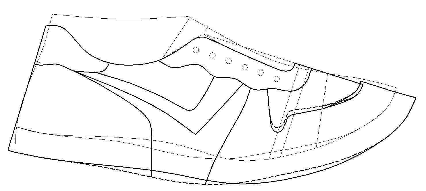 Sneaker Square Pattern Sneakers Digital Pattern Shoe Making JPG Women All Sizes - Etsy