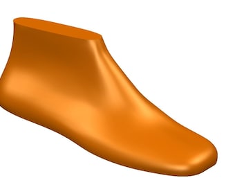 digital 3d model  shoe  last  ballerina wide toe