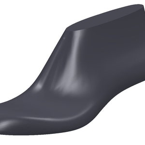 digital 3d model shoe last  boots square toe shape