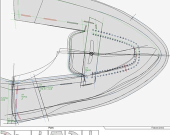 digital PDF pattern loafer shoes  shoemaking all sizes