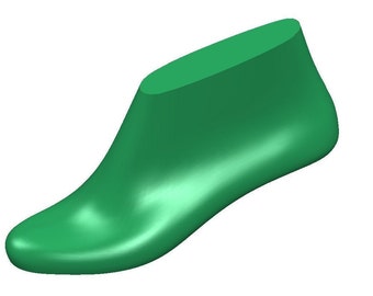 digital 3d model of the shoe last heel height 4 сm