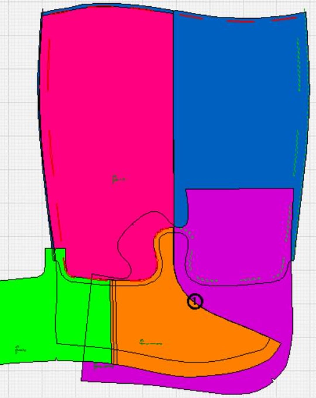 Digital PDF DXF Pattern High Knee Boots Riding 40 41 - Etsy