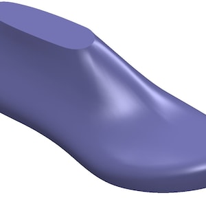 digital 3d models comfy shoe last  sizes 5-9 wide lace-up shoes sneakers slippers  pump shoes